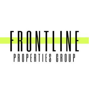 A logo of frontline properties group